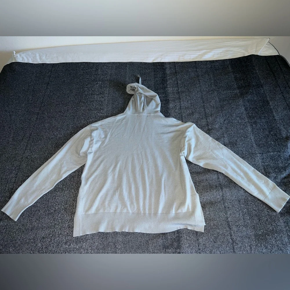 2/30 Womens Gray Grunge‎ Pullover Gorpcore Hoodie Leisurewear Sz large